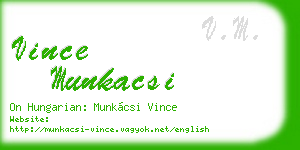 vince munkacsi business card